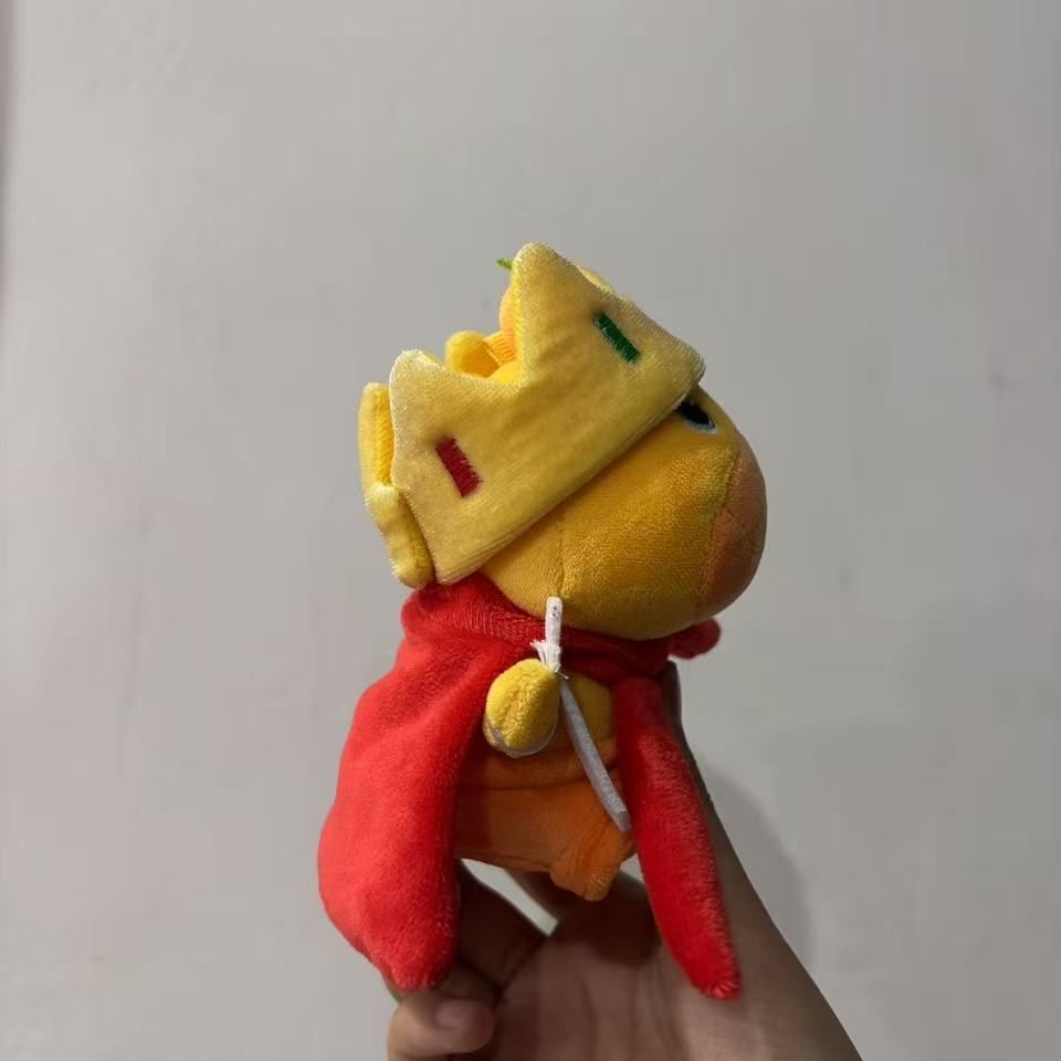 正版水豚娃衣13玩偶10cm通用棉花娃娃帽子围兜可爱超萌自嘲熊 - 图2