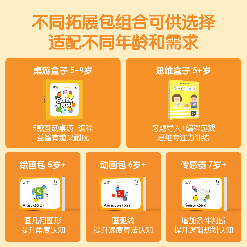 玛塔儿童编程机器人0基础无屏护眼逻辑思维桌游益智玩具4-9岁礼物