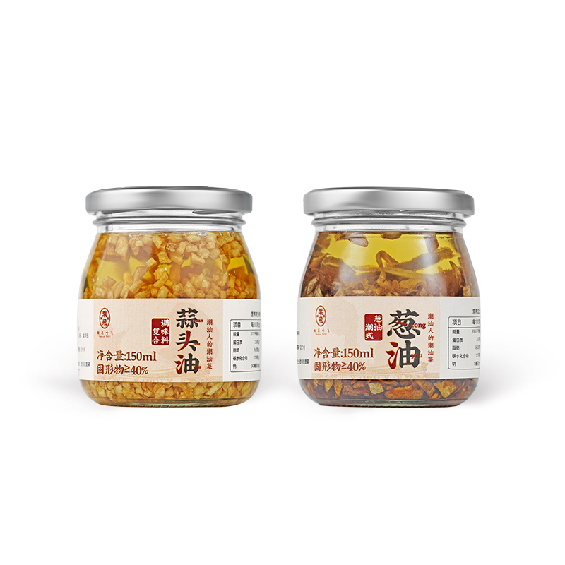 潮菜叶飞蒜头油+红葱油家用调味品油炸蒜蓉正宗汕头特产调料 - 图3