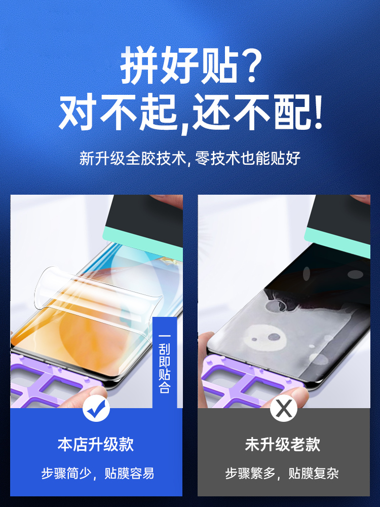 适用华为p40pro手机膜p40钢化膜华p30pro十水凝膜全包边p30曲面全 - 图3