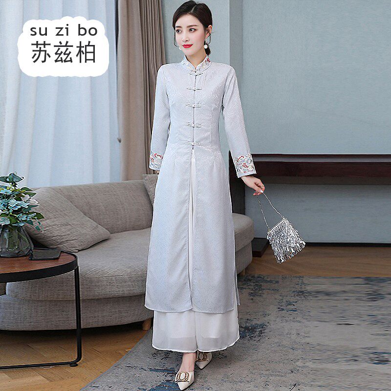 春秋中国风禅意改良旗袍仙气汉服 苏兹柏上衣