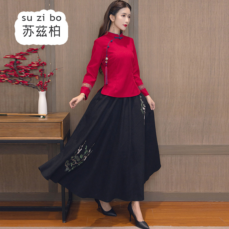春秋汉服民国风改良上衣复古旗袍 苏兹柏上衣