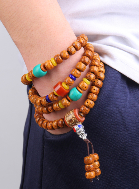 收藏级天然陈籽星月菩