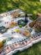 ins ethnic style picnic mat moisture-proof mat thickened outdoor tablecloth floor mat tent camping blanket mat picnic cloth cushion picnic cloth