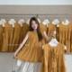 ເສື້ອຢືດ Babydoll ແຂນຍາວແບບຜູກມັດແຂນສຳລັບຜູ້ຍິງ