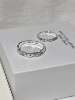 Bell Customized/Xinhe Couple Ring S925 Sterling Silver Closed Ring Anniversary Gift for Girlfriend