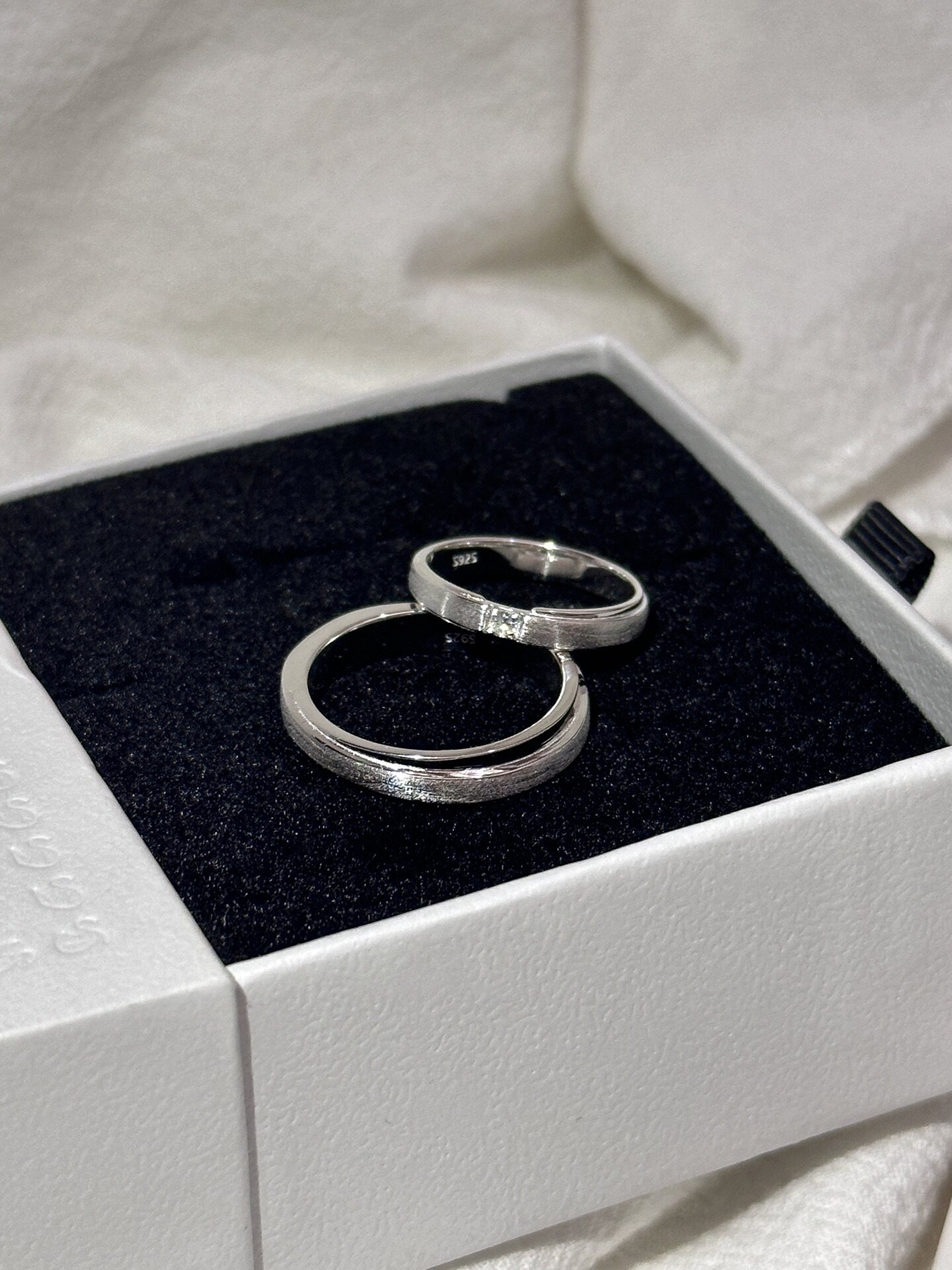 Bell custom/s925 sterling silver closed ring anniversary gift for girlfriend