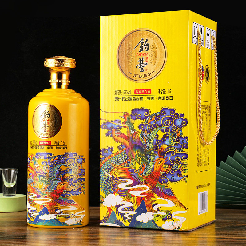 贵州钓台1949纯粮食酱香型53度酒水1500ml*1瓶整箱特价纯粮食白酒