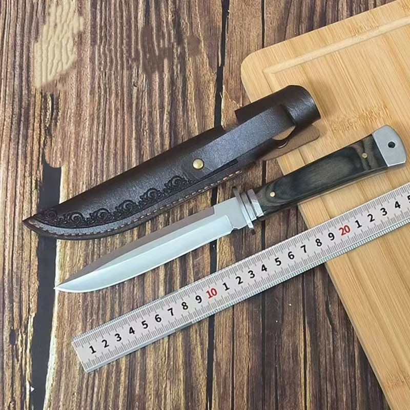 阳江户外木柄家用锡骨刀锋利小刀高硬度直刀切肉刀切彩木柄水果刀,淘宝优惠券,粉丝福利购,淘宝优惠卷