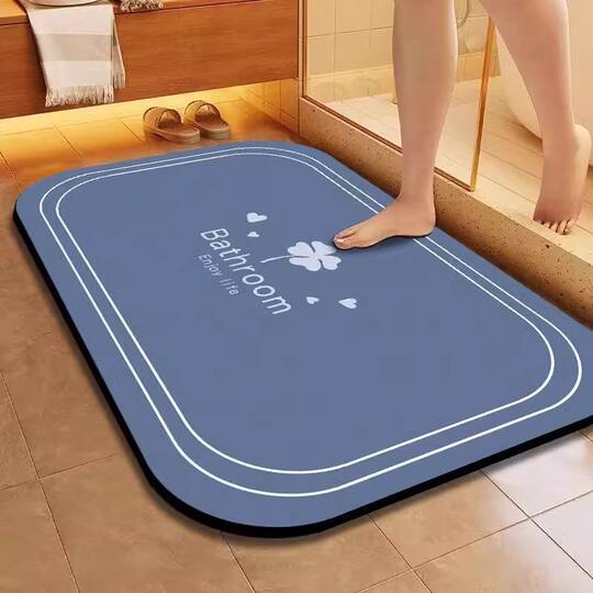 Bathroom floor mat absorbs water, non-slip, quick-drying, ordinary bathing foot mat, toilet bathroom new anti-slip mat