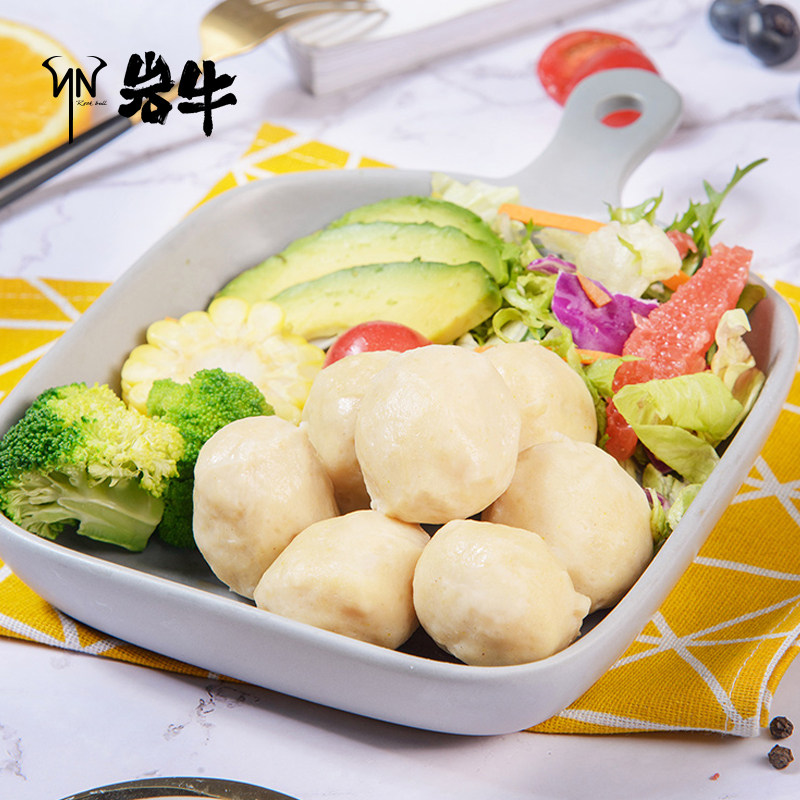 50包60g岩牛无淀粉鸡胸肉丸即食 岩牛鸡胸