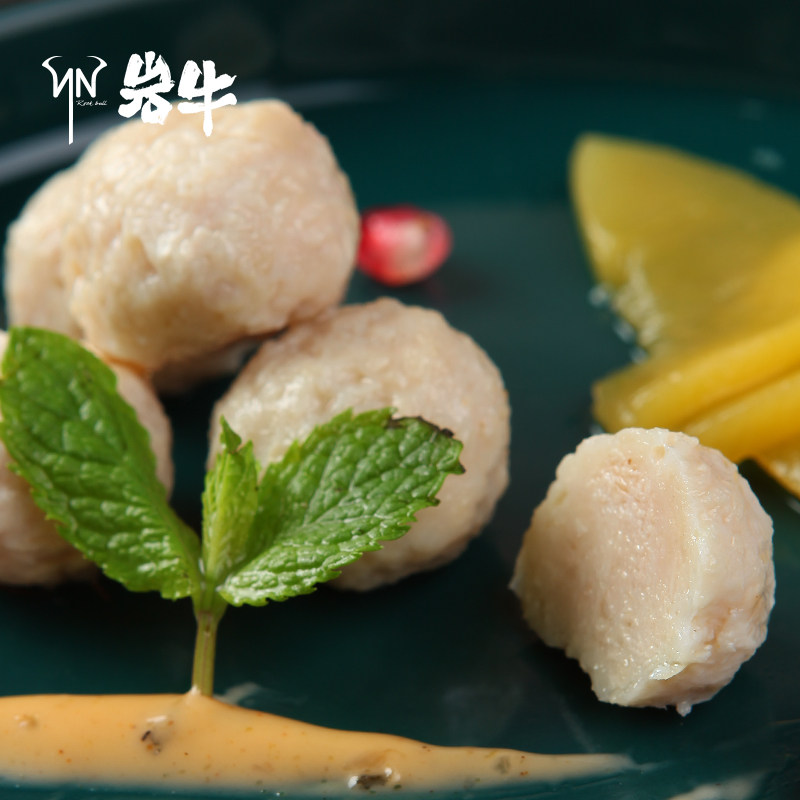 50包60g岩牛无淀粉鸡胸肉丸即食 岩牛鸡胸