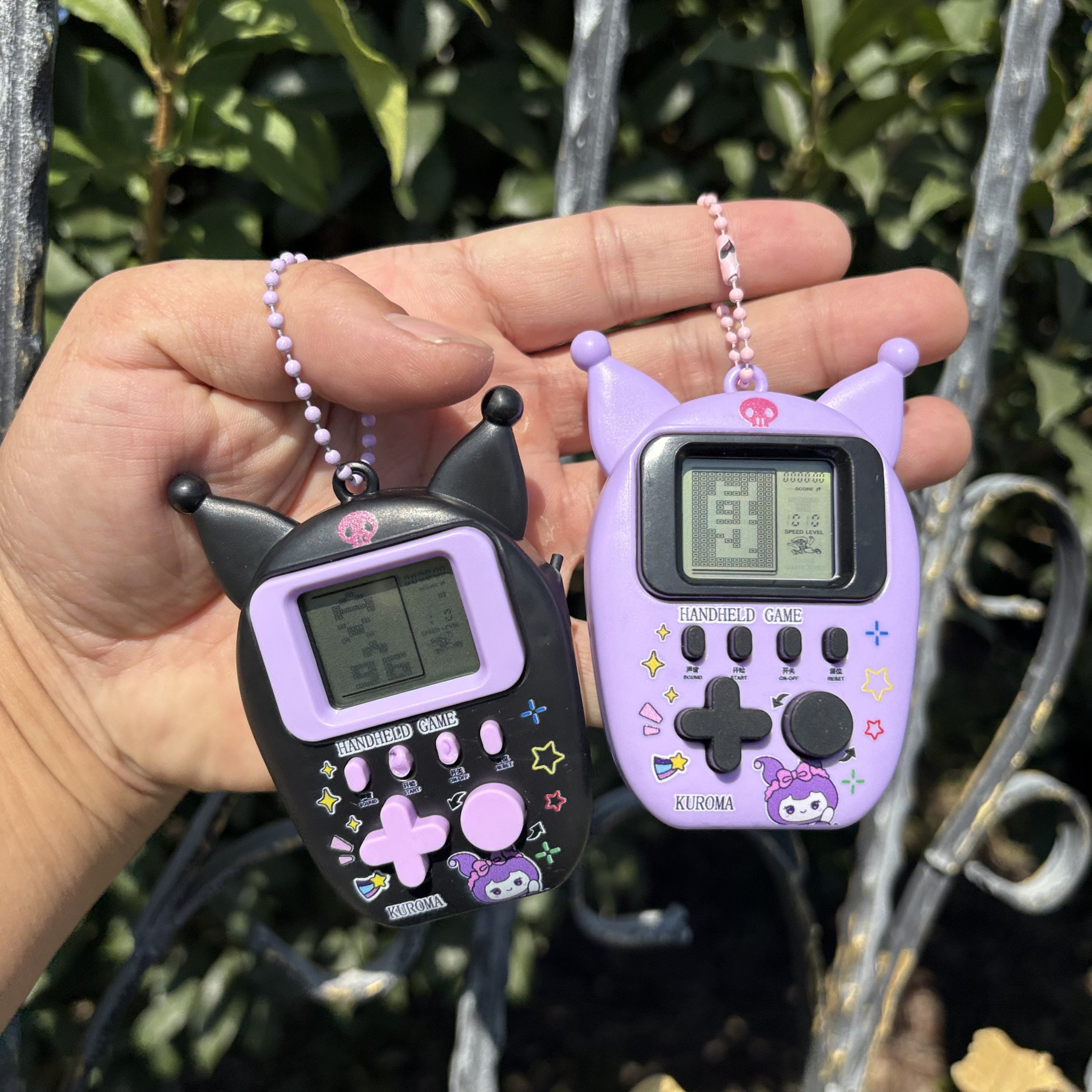 女孩紫色酷米趣味俄罗斯方块游戏机礼物钥匙扣儿童益智玩具小学生,淘宝优惠券,粉丝福利购,淘宝优惠卷