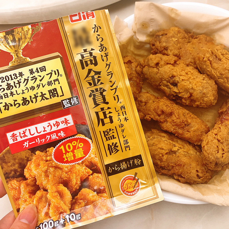 日本进口NISSIN/日清炸鸡粉家用脆皮裹粉蒜香味腌料烤翅烧烤调料-图2