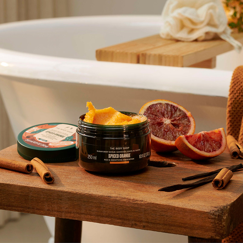 the body shop身体250ml磨砂膏 TheBodyShop海外身体磨砂