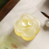 Crystal glass ink cartridge with lid, non-drying ink
