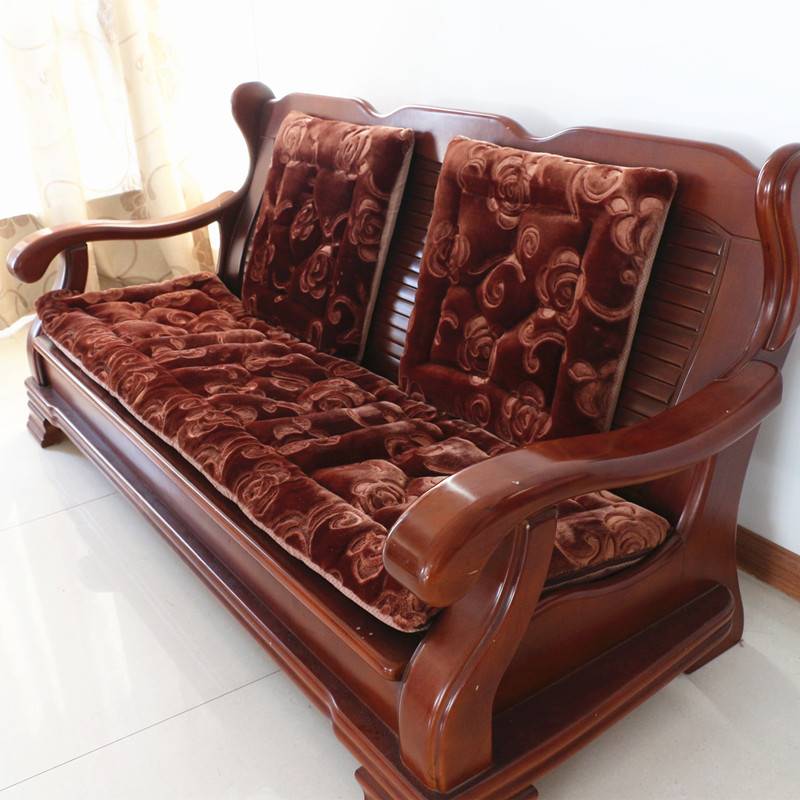 连帮椅坐垫老式老款木制实木沙发坐垫冬天加厚款连邦椅上的垫子。