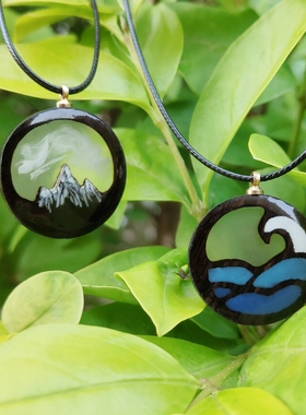 原创爱情礼物紫光檀项链吊坠