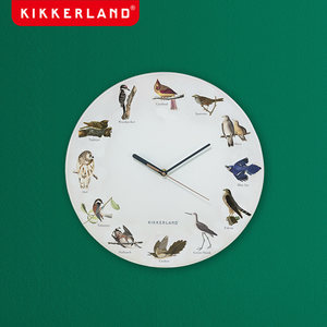 Kikkerland挂墙钟鸟鸣时间定时提示客厅睡房卧室创意圣诞用品礼品