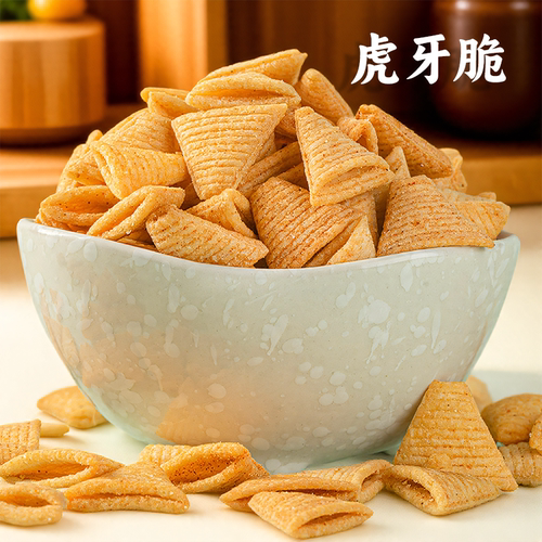 旭源锅巴虎牙脆20gx30包联名款解馋办公室小零食小吃的小时候怀旧 - 图1