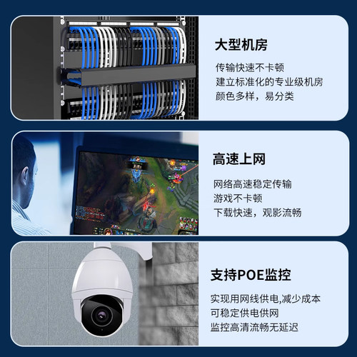 网线千兆超6六类家用电脑路由器连接线8芯室内外宽带网络跳线成品 - 图3