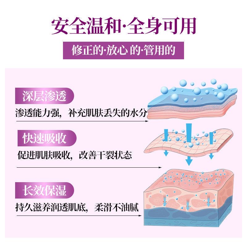 修正白芨皲裂修护膏防脚后跟手足手裂干裂修复霜官方旗舰店正品-图1