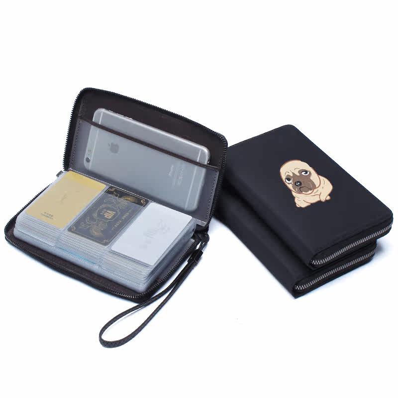 卡通小狗男多卡位大容量防消磁卡包 maburaho卡包