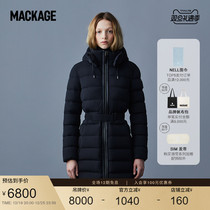 Morden dedicated to the series-MACKAGE Ms. ASHLEY in a long collection of waist and warm and warm down clothes