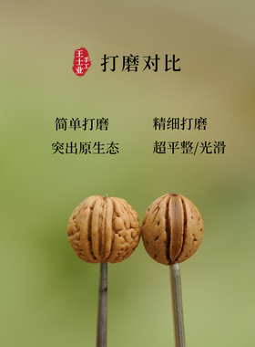 野生桃核桃木手链手串