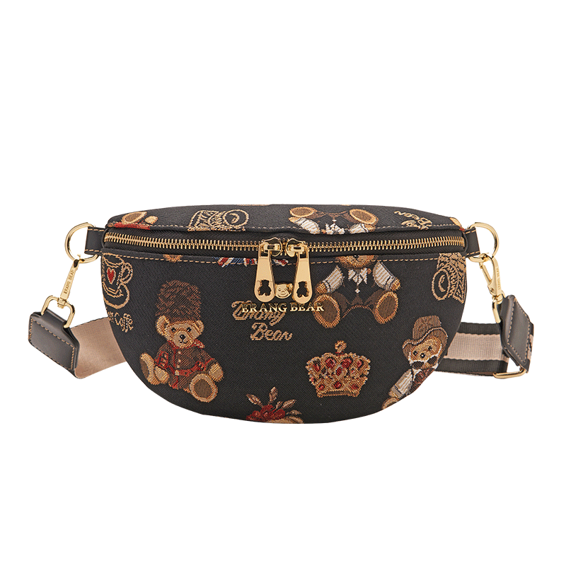 小熊依恋2021新款运动腰包斜挎包 pjev女士包袋