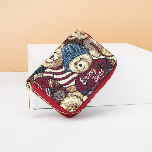 小熊依恋女士2025新款银行卡防盗刷卡包大容量身份证驾驶证收纳包 - 图1