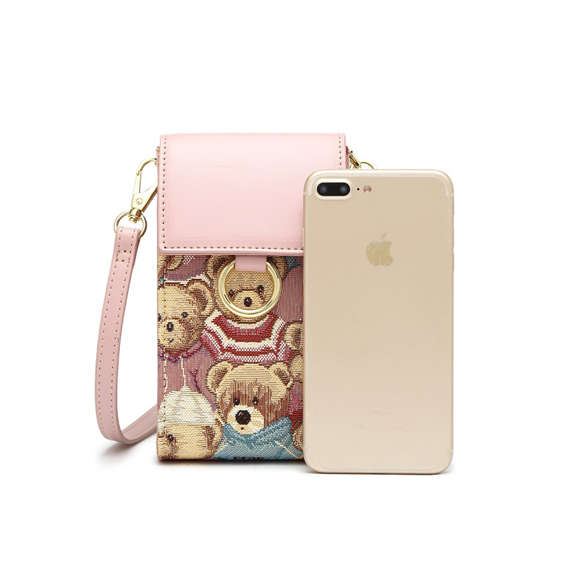 小熊依恋2020春季新款时尚小包包 pjev手机包