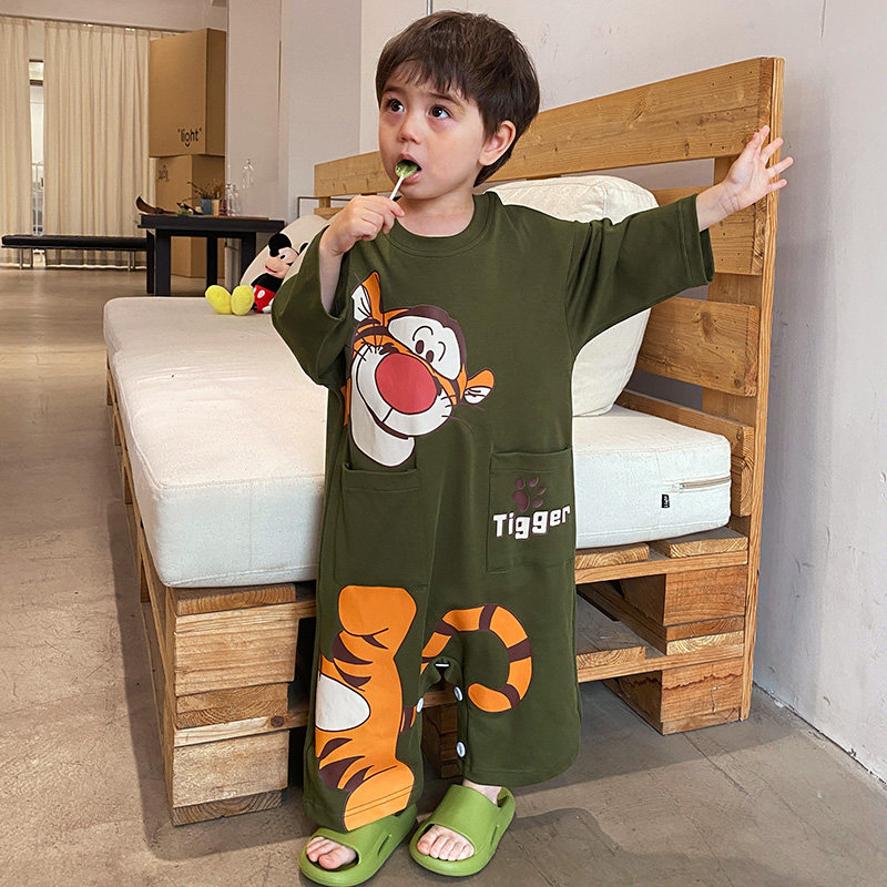 小萌宝宝3四岁2秋冬天纯棉睡衣 冉影睡衣/家居服套装