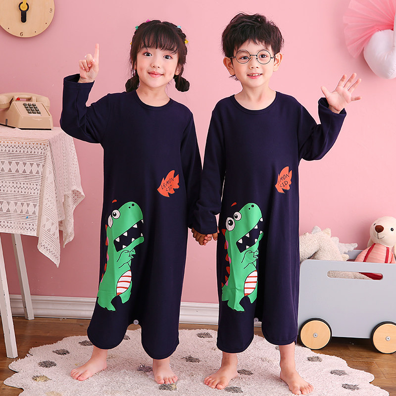 儿童春秋季男童纯棉中小童空调服 冉影睡衣/家居服套装