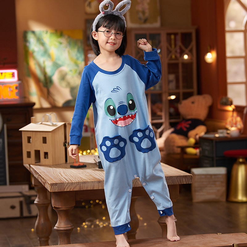 儿童睡裙女童春秋款纯棉防着凉衣 冉影睡衣/家居服套装