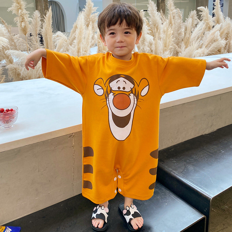 儿童连体中小童春秋纯棉长袖睡衣 冉影睡衣/家居服套装