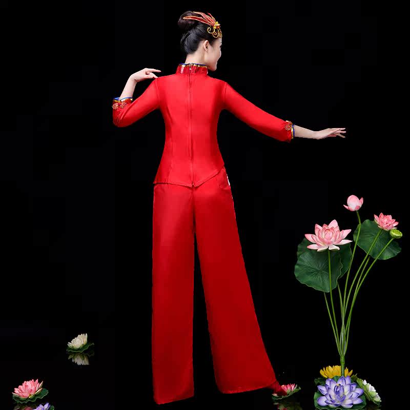 2020年新款女套装扇子舞灯笼秧歌服 风淑缦民族服装/舞台装