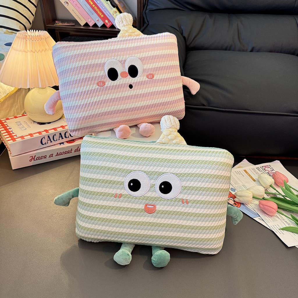 可爱多巴胺冰丝记忆棉午睡枕学生教室趴睡枕头抱枕儿童睡觉趴趴枕 - 图1