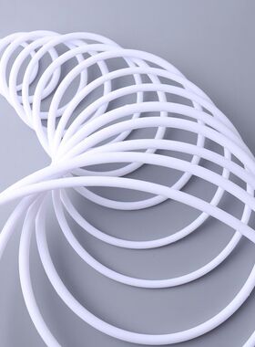 亚克力多规格白色塑料圆环