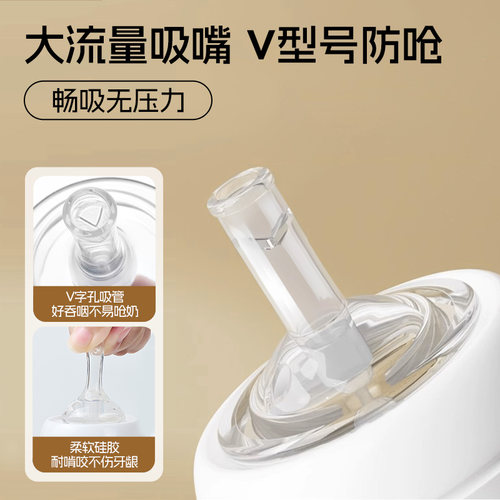 适配第三代贝亲直饮吸管奶瓶配件专用学饮重力球吸管杯翻盖水杯头 - 图2