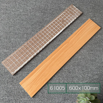 Porcelain Kick Skirting 100x600mm tiles Full House Living room Matt Skirting horizontal imitation solid wood Wall corner line