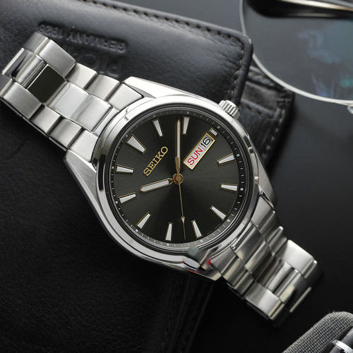 【全新清仓】SEIKO精工手表男蓝宝石镜面夜光指针100m防水男表 - 图1