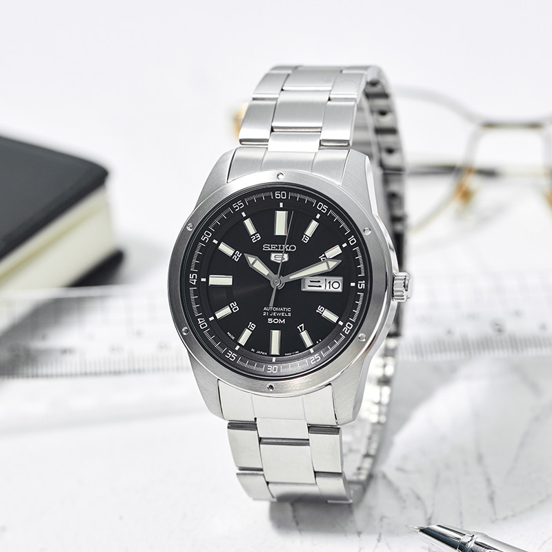 香港直邮 精工5号手表男自动机械表间金防水商务钢带男表SNKP14J1 香港直邮 精工5号手表男自动机械表间金防水商务钢带男表SNKP14J1