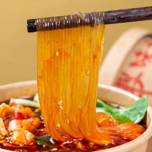 顺心嗨吃家经典版酸辣粉136g*6桶装方便夜宵红薯粉条方便粉丝夜宵 - 图1