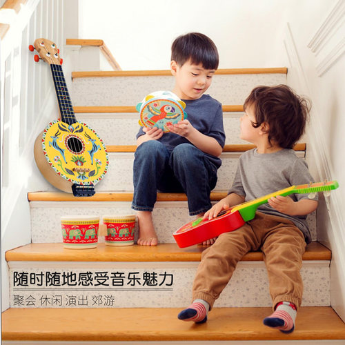 Djeco儿童班卓琴4弦弹奏音乐木制宝宝早教乐器玩具入门款3岁以上 - 图3