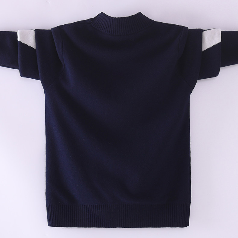 2025新款秋冬男孩毛衣纯棉中大童毛衫圆领全棉男童针织衫加厚学生,淘宝优惠券,粉丝福利购,淘宝优惠卷