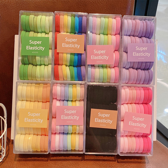 儿童发圈不伤发高马尾发绳扎头绳女童耐用高弹力橡皮筋小女孩皮套