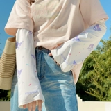 Летние детские нарукавники, шелковый комплект, детский дорожный защитный рукав, семейный стиль, защита от солнца, защита от ультрафиолета