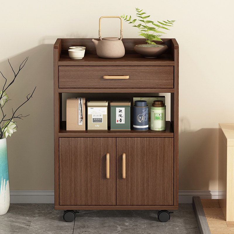 茶水柜办公室茶柜置物架茶台边茶叶收纳柜家用客厅储物柜靠墙柜子