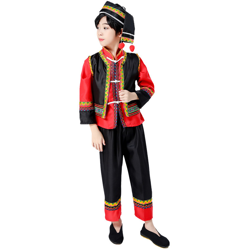 苗族男成人儿童少数民族服装演出服 mhtfyd民族服装/舞台装